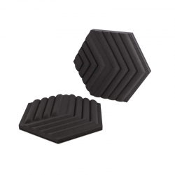 Elgato Wave Panels: 2 acoustic treatment panels, dual density foam, proprietary EasyClick frames, modular design, easy setup and removal- Black